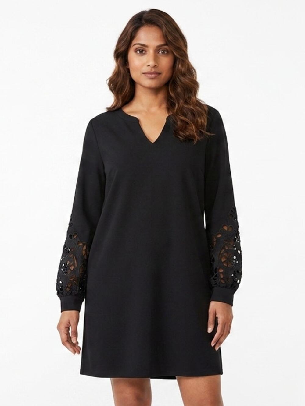 HM Black Shift Short Relaxed Fit Dress Women Size 10